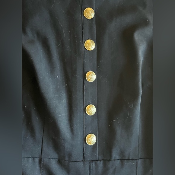 NTW J. Crew Black Tollegno 1900 Sleeveless Pleated Wool Dress - Picture 3 of 9